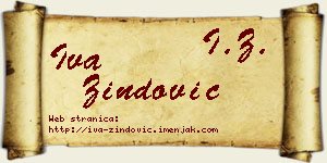 Iva Zindović vizit kartica